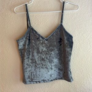 Velvet Spaghetti Strap Top